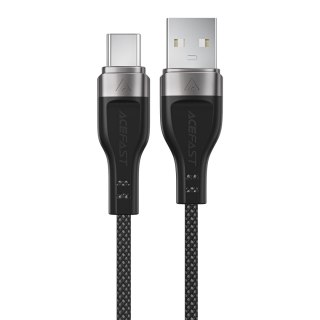 Kabel przewód USB-A - USB-C 3A z magnetycznym organizerem 1.2m - czarny ACEFAST