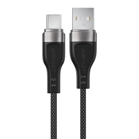 Kabel przewód USB-A - USB-C 3A z magnetycznym organizerem 1.2m - czarny ACEFAST