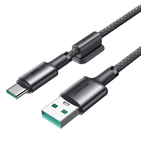 Kabel przewód USB-A - USB-C z organizerem uchwytem magnetycznym 1.2m - szary JOYROOM