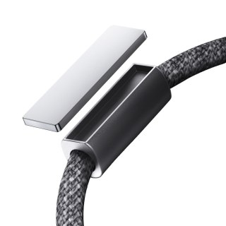 Kabel przewód USB-C - USB-C z organizerem uchwytem magnetycznym 1.2m - szary JOYROOM