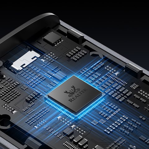 Kieszeń na dysk SSD do 8 TB FlyJoy M.2 NVMe 10 Gb/s UASP TRIM - szara BASEUS