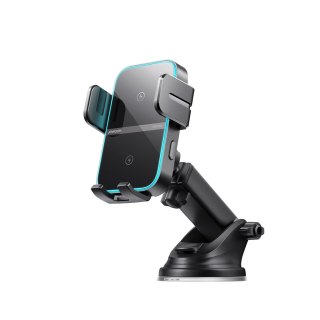 Uchwyt na telefon z ładowarką indukcyjną na deskę rozdzielczą - czarny JOYROOM