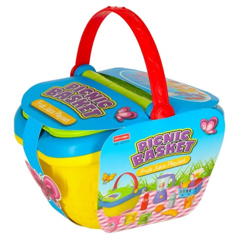 Kosz piknikowy koszyk fast food pizza burger jedzenie prowiant przekąski na piknik Kik Sp. z o. o. Sp. k.