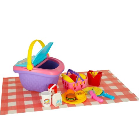 Kosz piknikowy koszyk owoce soki napoje jedzenie prowiant przekąski na piknik Kik Sp. z o. o. Sp. k.