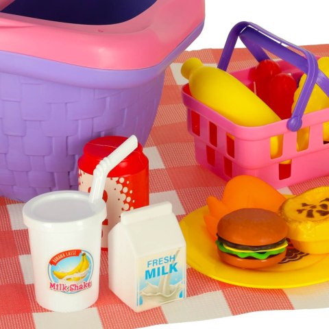 Kosz piknikowy koszyk owoce soki napoje jedzenie prowiant przekąski na piknik Kik Sp. z o. o. Sp. k.