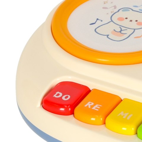 Pianinko organki interaktywne dla dzieci edukacyjne beżowe Kik Sp. z o. o. Sp. k.
