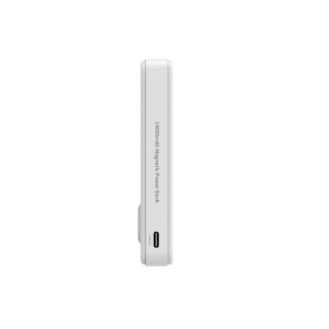 Powerbank magnetyczny Qi2 10000mAh z podstawką USB-A USB-C 22.5W PD - biały WOZINSKY