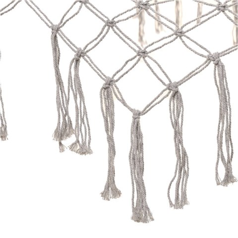 Hamak ogrodowy boho siatka frędzle leżak wiszący makrama 200cm Szary Kik Sp. z o. o. Sp. k.