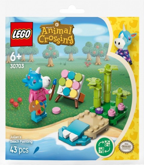 Klocki Animal Crossing 30703 Julian i plażowy obraz LEGO