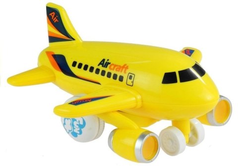 Samolot Pasażerski z Napędem Efekty Świetlne Dźwiękowe Mix LEAN Toys
