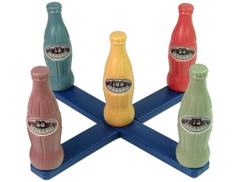 Gra Zręcznościowa Rzut Obręczą Butelki z Punktami 10 El. LEAN Toys