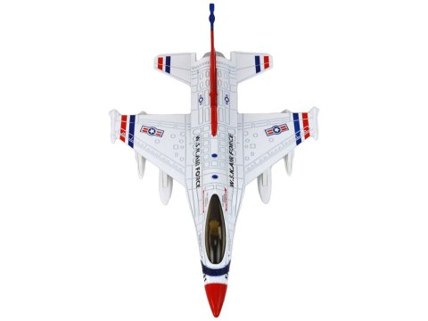 Samolot Wojskowy Myśliwiec Dźwięk Światła Moro LEAN Toys