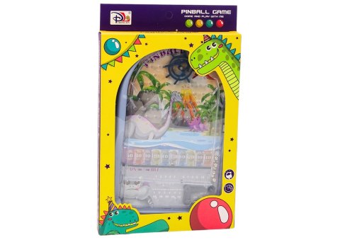 Gra Zręcznościowa Pinball Dinozaury Smok Stojak Niebieski LEAN Toys