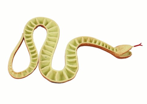 Sztuczny Gumowy Wąż Brązowy Z Czarno- Szarymi Łatkami LEAN TOYS