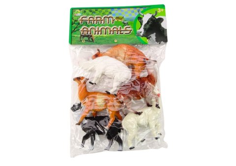 Zestaw Alpaki Lamy Farma Zestaw Figurki 6 szt. Mix LEAN Toys