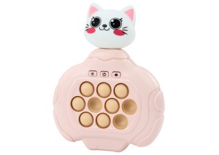 Gra Pop-It Kotek Różowa Konsola Zręcznościowa Pad Sensoryczny Wibracje LEAN Toys