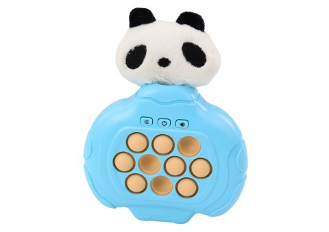 Gra Pop-It Panda Pluszowa Konsola Zręcznościowa Wibracje Sensoryczna LEAN Toys