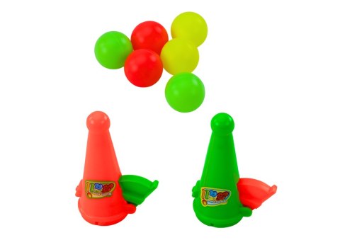 Gra Zręcznościowa Łapacz Wyrzutnia Piłek Koszyczki LEAN Toys