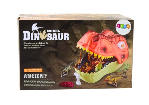Zestaw Figurek Dinozaurów Duży Dinozaur Zielony 45 El LEAN Toys