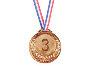Brązowy Medal Trzecie Miejsce Nagroda Trofeum Cynkowy 6,5cm LEAN TOYS