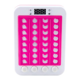 Elektroniczna Gra Rytmiczna Owoce Światła Dźwięki Różowa LEAN Toys