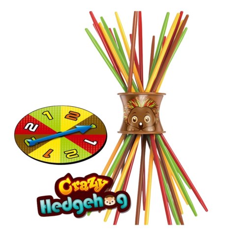 Gra Zręcznościowa Rodzinna Szalony Jeż Bierki Tarcza LEAN Toys