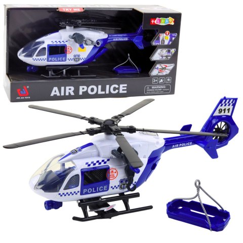 Helikopter Policyjny Hak Nosze Światła Dźwięki 1:12 LEAN Toys