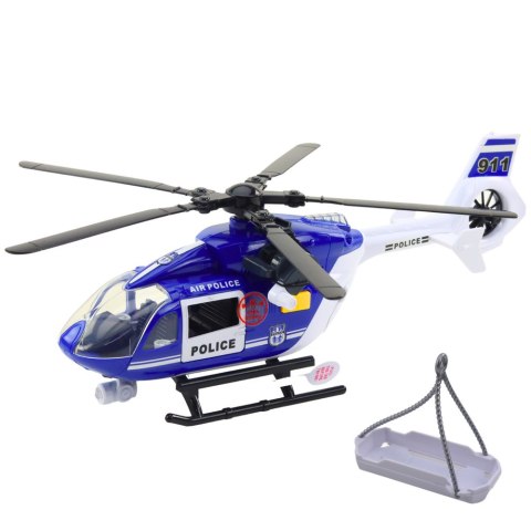Helikopter Policyjny Hak Nosze Światła Dźwięki 1:14 LEAN Toys