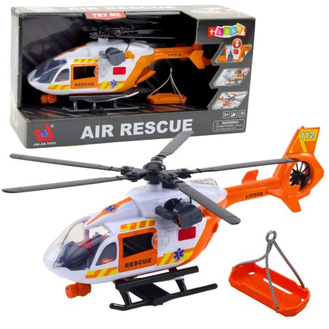 Helikopter Ratunkowy Hak Nosze Światła Dźwięki 1:14 LEAN Toys