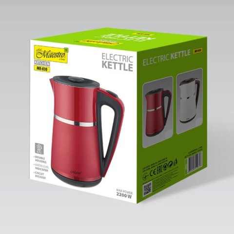 Czajnik elektryczny 1,7l 2200W MR-030-RED Feel-Maestro