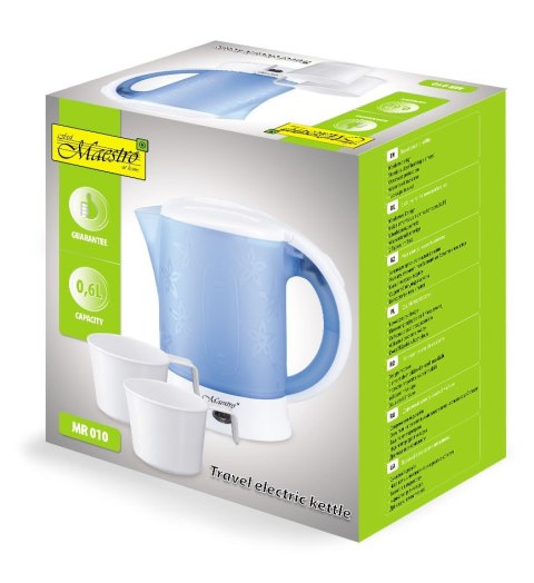 Czajnik turystyczny + 2 kubki 0,6l 600W MR-010 Feel-Maestro