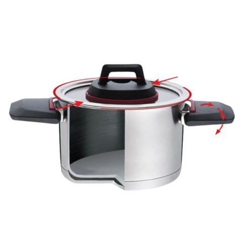 Garnek ze składanymi uchwytami 20cm, 3,2l MR-3530-20 Feel-Maestro