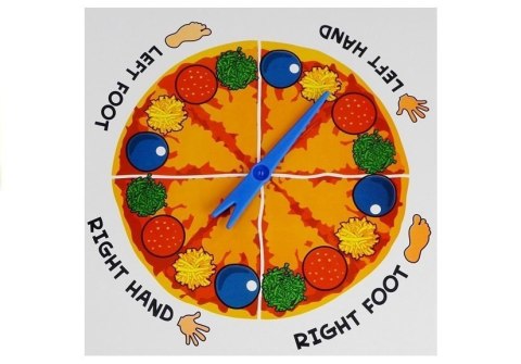 Aktywna Gra Zręcznościowa Rodzinna Pizza Mata Tarcza Losująca LEAN Toys