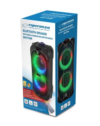 Głośnik BT FM LED RGB RYTHM Esperanza