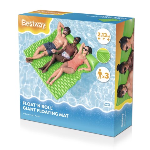 Dmuchany Materac Do Pływania Trzyosobowy Bestway 213 x 170 x 21 cm 44106 Bestway