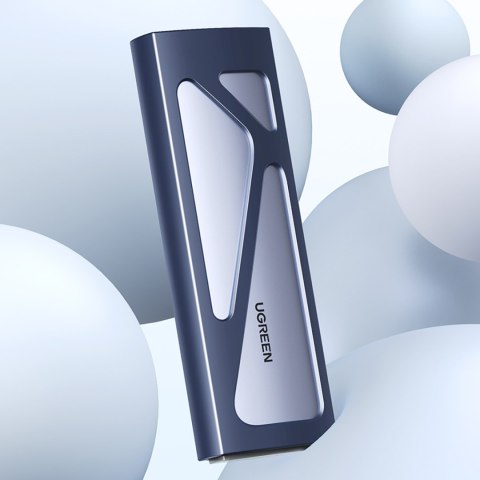 Obudowa kieszeń na dysk M.2 NVMe 10Gbps + kabel USB-C - USB-A / USB-C - USB-C - czarna UGREEN