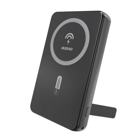 Powerbank K14S+ 10000mAh z podstawką 20W USB-A / USB-C / MagSafe - czarny DUDAO