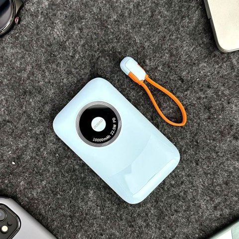 Powerbank K21 Mini 10000mAh 22.5W USB-A / USB-C - niebieski DUDAO