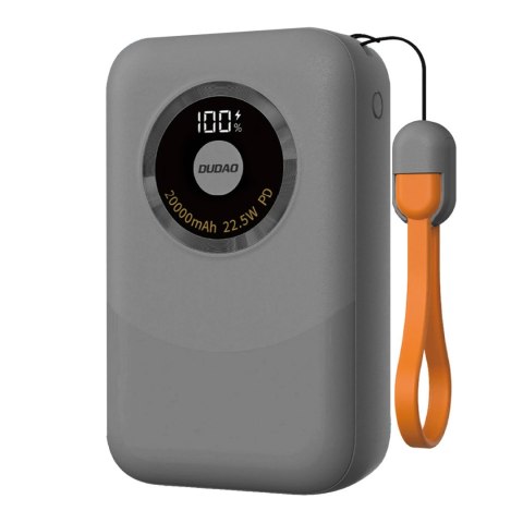 Powerbank K21 Mini 10000mAh 22.5W USB-A / USB-C - szary DUDAO