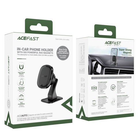 Uchwyt magnetyczny do telefonu smartfona na deskę rozdzielczą - czarny ACEFAST
