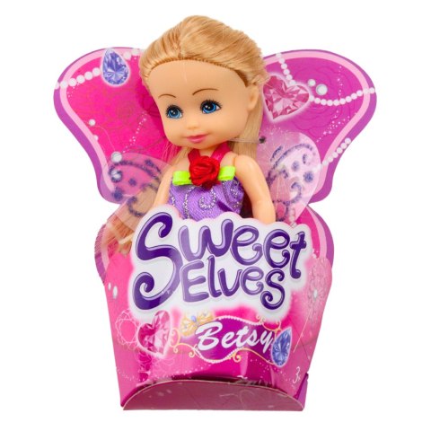 Mini Laleczka Wróżka Elf Niebieska Fioletowa Różowa Mix 11,5cm LEAN TOYS