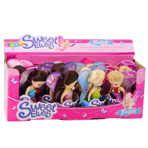 Mini Laleczka Wróżka Elf Niebieska Fioletowa Różowa Mix 11,5cm LEAN TOYS