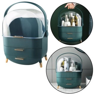 Organizer Na Kosmetyki Otwierana Porywa Transparentna Dwie Szuflady Zielony LEAN