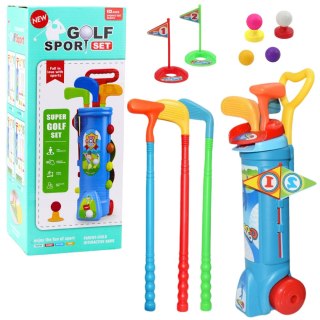 Zestaw Do Gry W Golfa Wózek Kije Pole Gra Sportowa 20el LEAN Toys