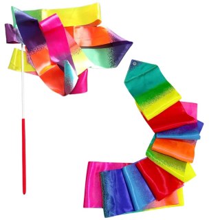 Wstążka Gimnastyczna Do Tańca Ćwiczeń Kolorowa 205 x 5cm LEAN TOYS