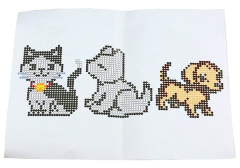 Zestaw Koralików do Tworzenia Mozaiki Pies i Kot 6000el LEAN Toys