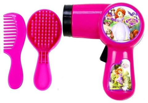 Zestaw Księżniczki w Walizce Suszarka Kolczyki Opaska Różowe LEAN Toys