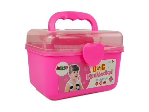 Zestaw Lekarski Mały Dentysta Akcesoria W Walizce Różowy LEAN Toys