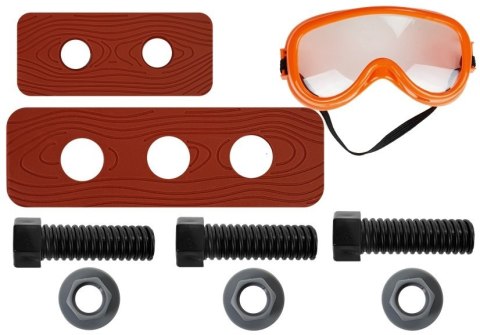 Zestaw Majsterkowicza Pas Narzędzia Wiertarka Śrubki Kleszcze Młotek LEAN Toys