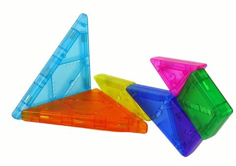 Układanka Tangram 7 Magnetycznych Klocków Puzzle Kolorowe LEAN Toys
